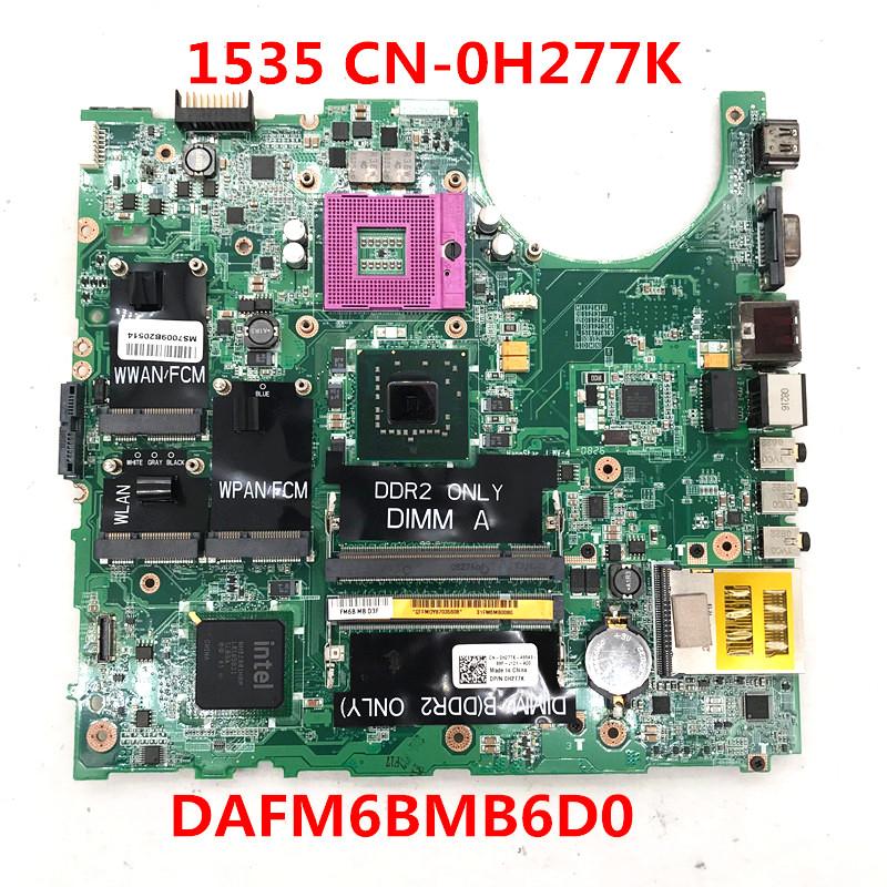 

Motherboards High Quality Mainboard For 1535 Laptop Motherboard CN-0H277K 0H277K H277K DAFM6BMB6D0 DDR2 100%Full Tested OK