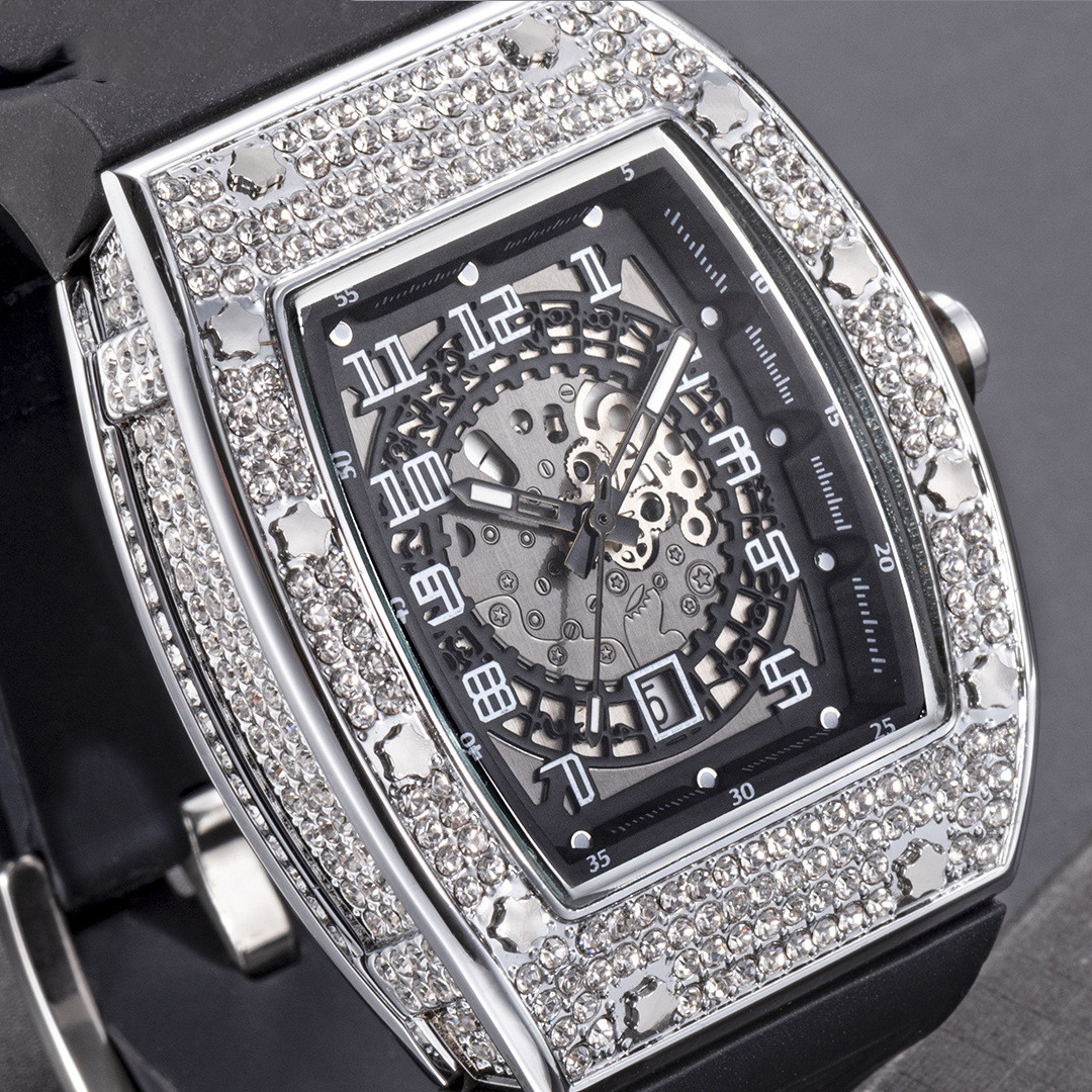 

Mens Watch Automatic Mech anica Classic l Watches 50mm Waterproof Fashion Business Wristwatches Montre De Luxe Gifts for Men automatic, Black