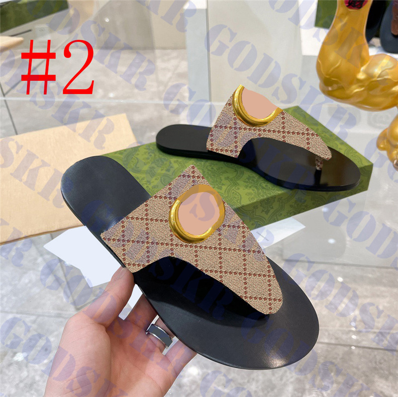 

Brand Womens Slippers Metal Logo Women Sandals Shoes Leather Ladies Slipper Much Styles