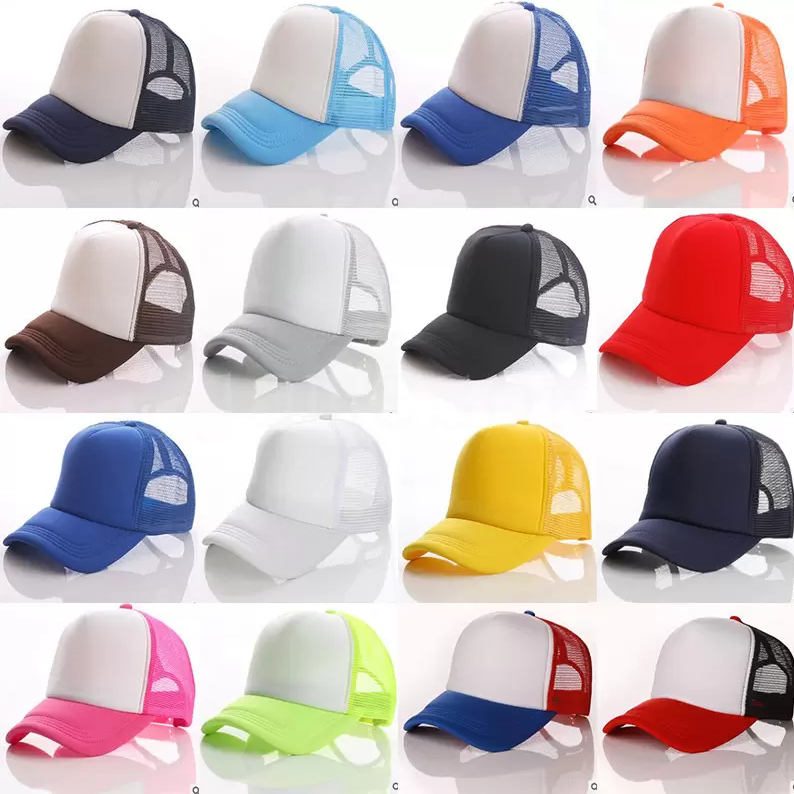 

Festive Party 22colors adult Trucker Cap adults Mesh Caps Blank Trucker-Hat Adjustable Hats DD235, Multi