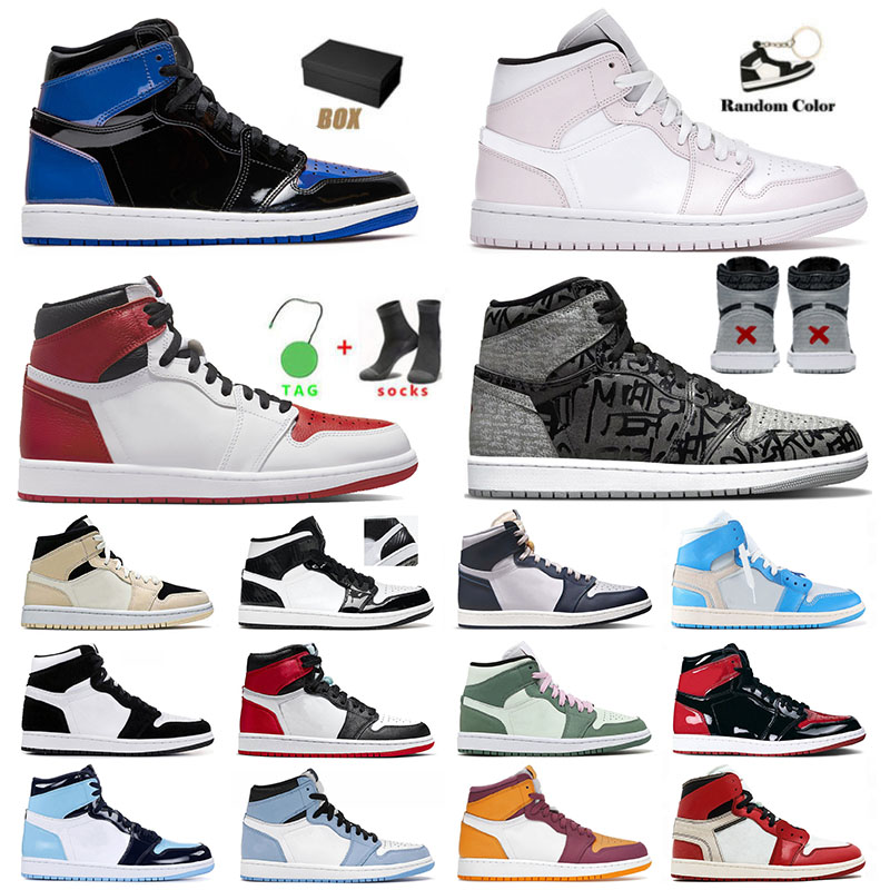 

Top Quality Jumpman 1 1s Mens Womens Basketball Shoes Cactus Jack High University Blue Panda Mid Carbon Fiber Designer Sneakers Trainers, 36-46 brotherhood