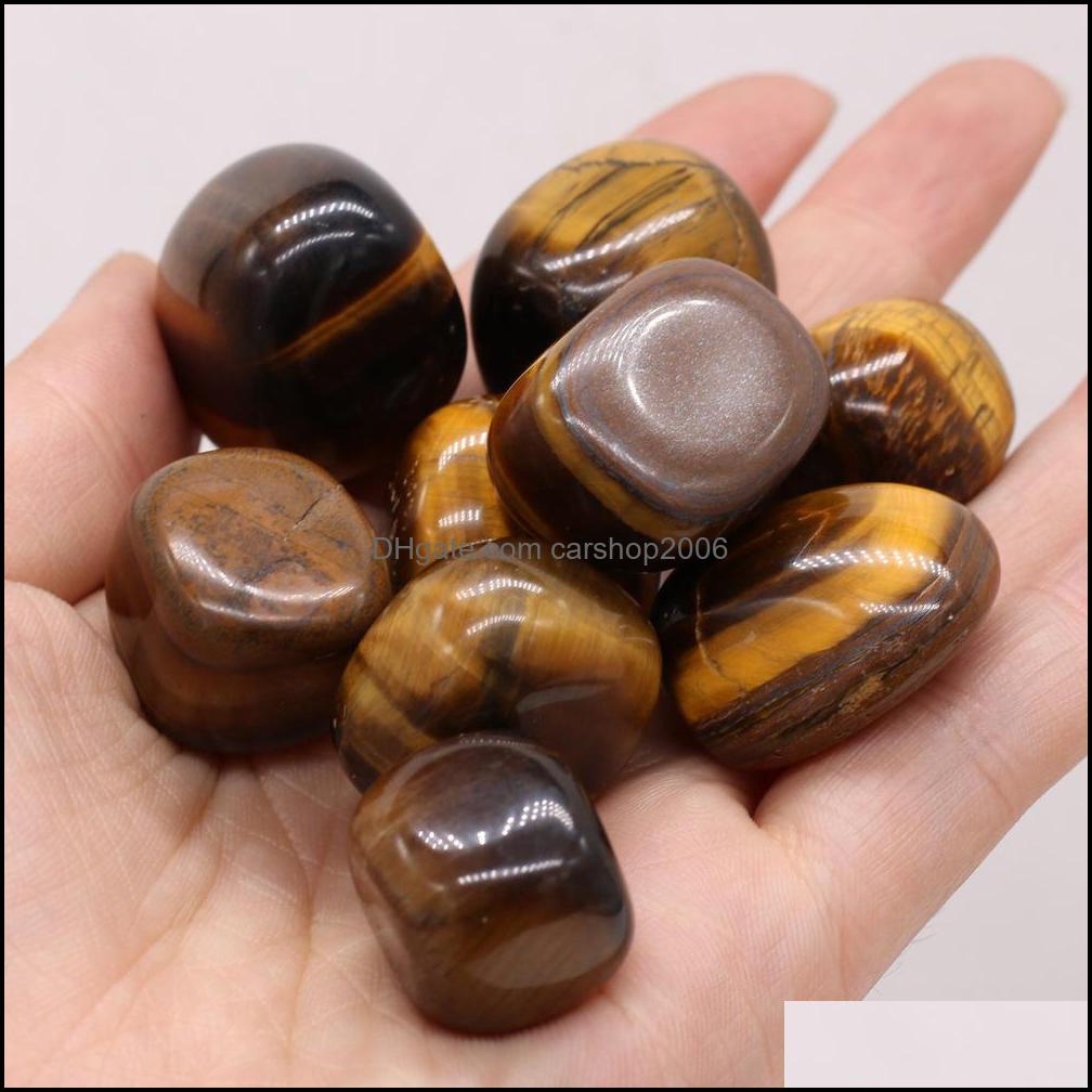 

Stone Loose Beads Jewelry Reiki Natural Tumbled Irregar Polishing Rose Quartz Tigers Eye Agate Yoga Energy Bead For Chakra Healing Decoratio