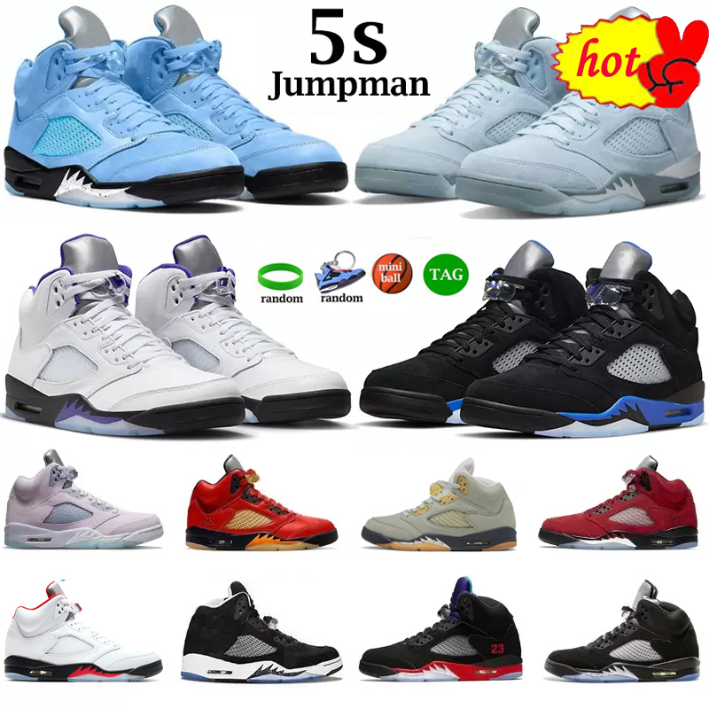 

2022 Jumpman 5 5s Basketball Shoes Mens Trainers Sneakers Raging Bull Stealth Bred Anthracite White Cement Outdoor Sports Eur 40-47, Customize
