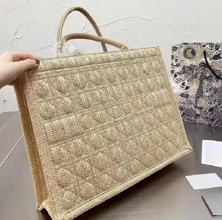 

Designer High Capacity Shopping Bag Shoulder Bags Women High Quality Luxury Beach Vacation Handbags Canvas Embroidery Fashion Crossbody Tote Purse, This link is not sold separately