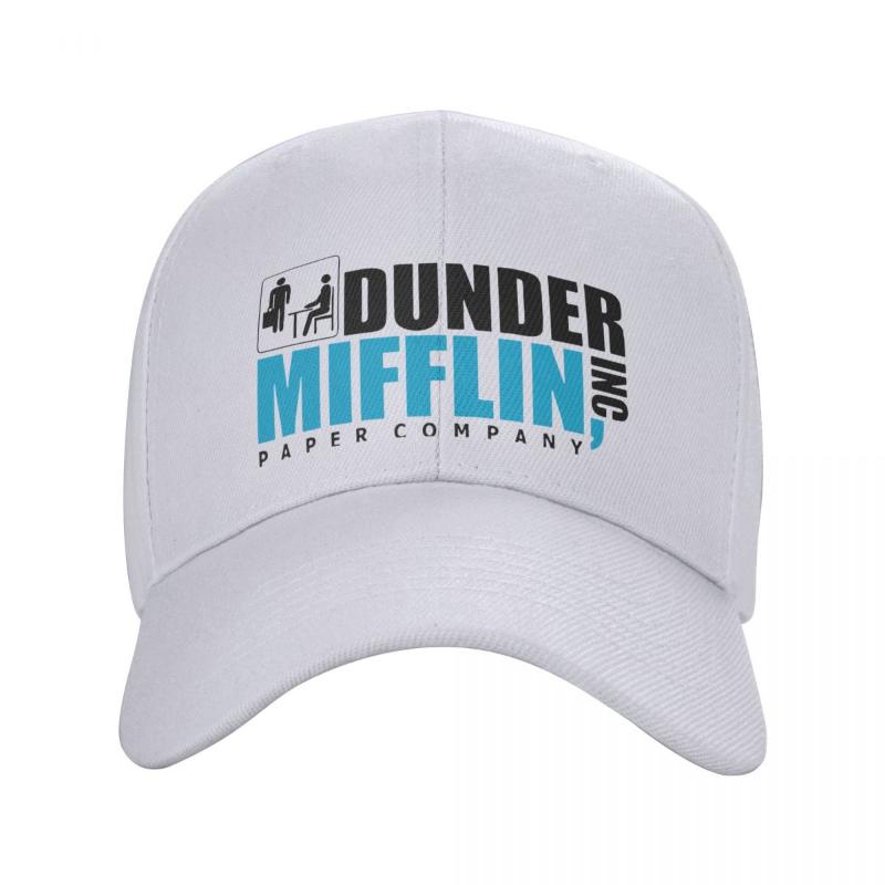 

Berets Dunder Mifflin Paper Company Hats Fashion Baseball Caps Snapback The Office TV Show Sun Adjustable Trucker Cap WashableBerets, Navy blue