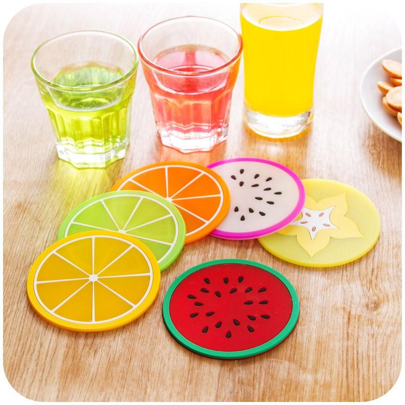 

Mats & Pads Creative Watermelon Round Fruit Silicone Anti Scalding Pad Tea Coffee Cup Cushion Kitchen Accessories Home Decor