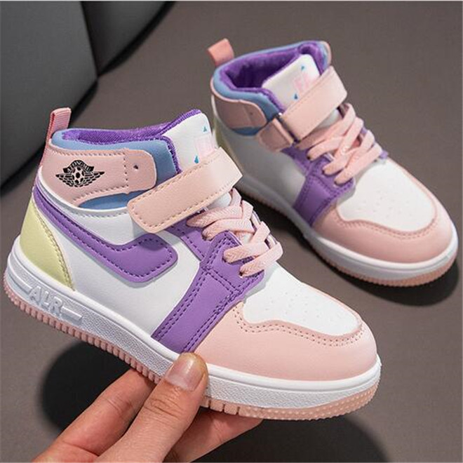 

High Quality Kids Shoes Comfortable Sneakers Designer Boys Girls Sports Running Shoe Children Breathable Athletic Shoes, Black