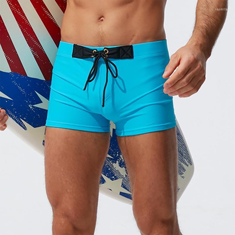 

Men' Shorts Fashion Men Beach Summer Breathable Surf Swimming Trunks Solid Drawstring Board Wear Quick DryMen' Naom22, Blue