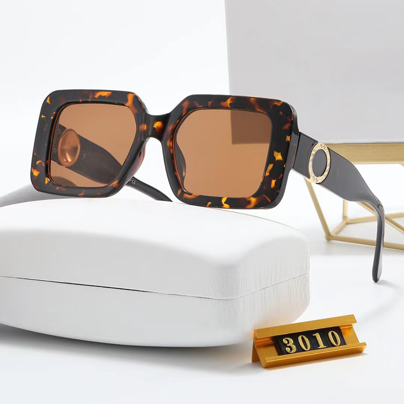 lunettes de soleil petit ami avant-gardiste métal composé 3010 lunettes de soleil carrées de couleur mélangée personnalité européenne et américai