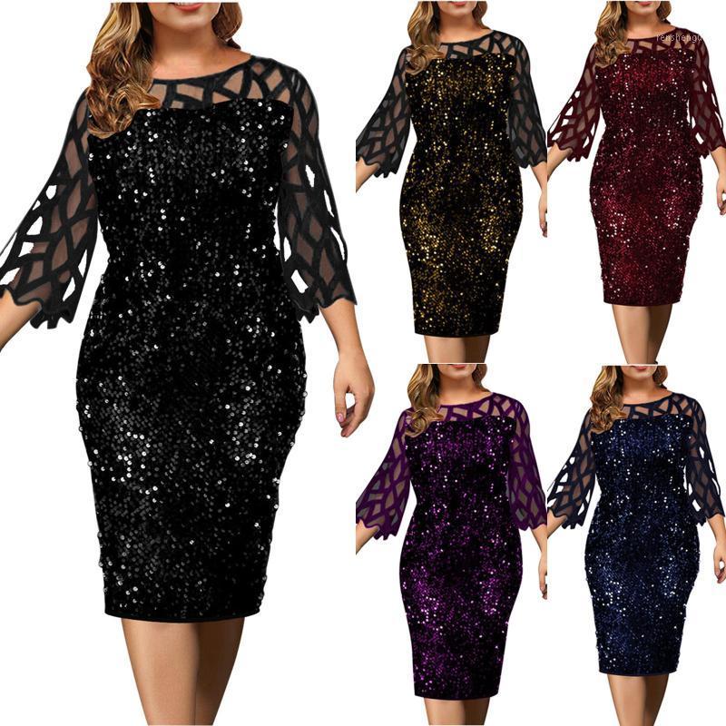 

Casual Dresses Plus Size Dress Autumn Winter Women Long Sleeve Elegant Maxi Fashion Women's Clothing Sexy Midi Robe Femme, Red 3
