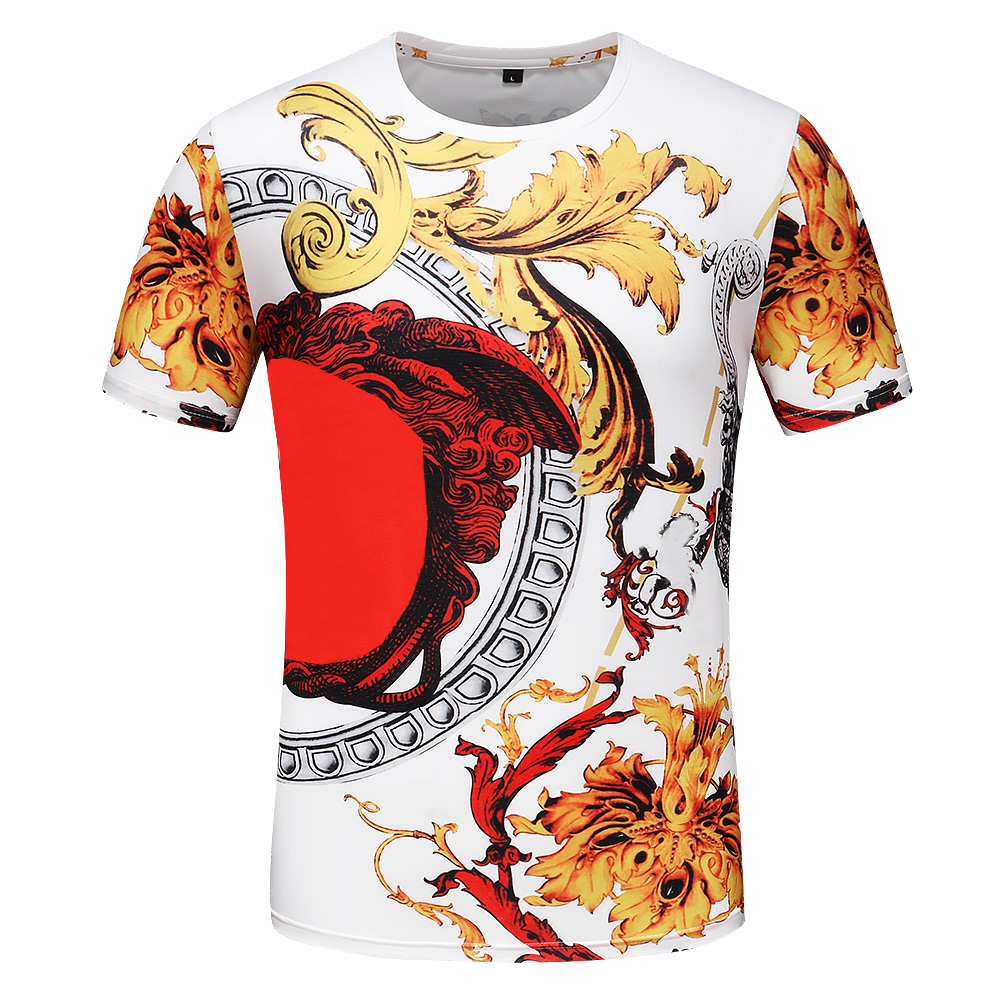

new patternMen T Shirt Breathable Summer Man Geometric Pattern Hip Hop Style Casual Sport Outdoors Letter Unisex Woman Tee High Quality Cotton, White