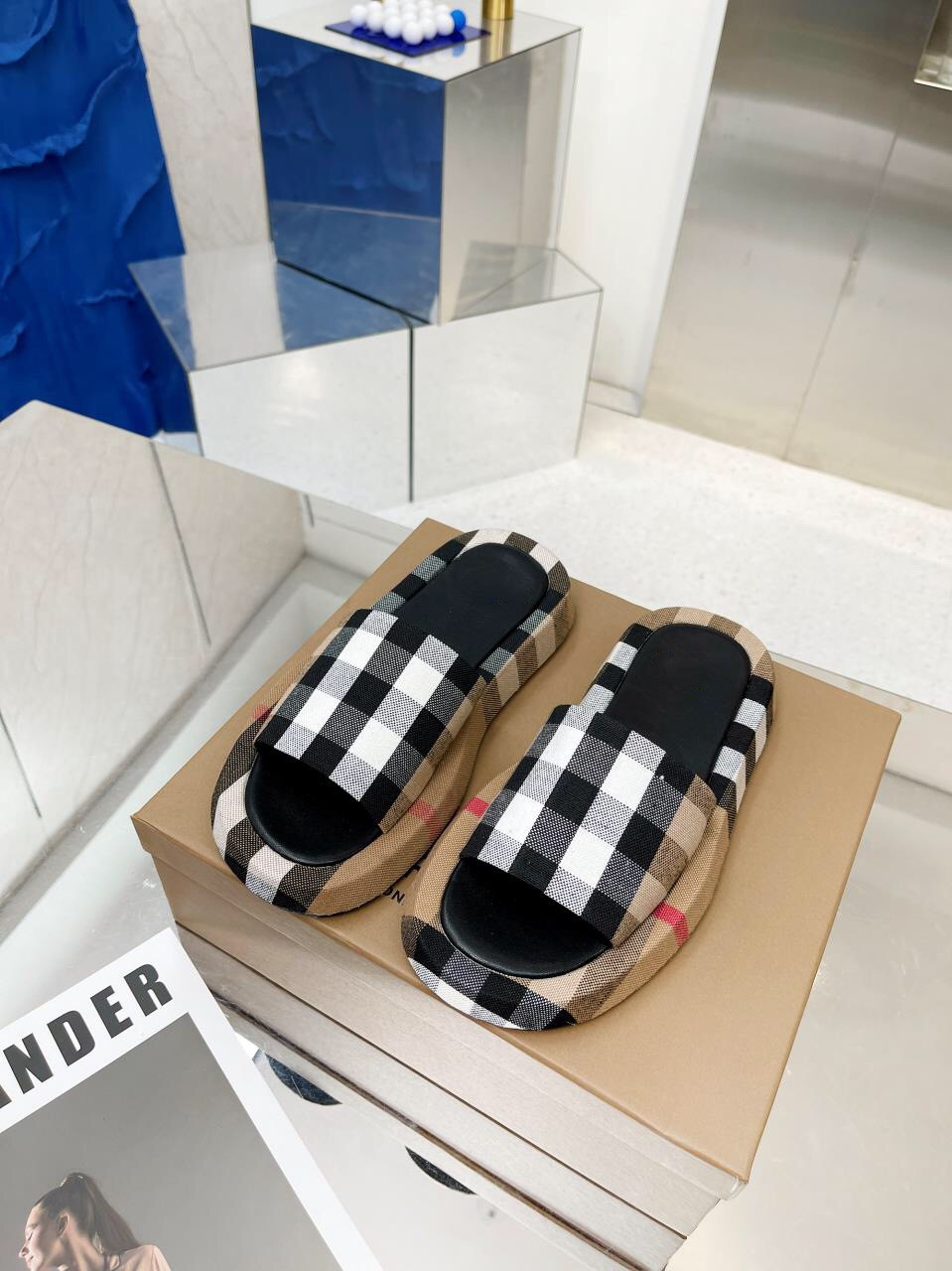 

women woody mules flat sandals slides designer canvas slippers white black sail womens fashion outdoor beach slipper shoes 0601, 02