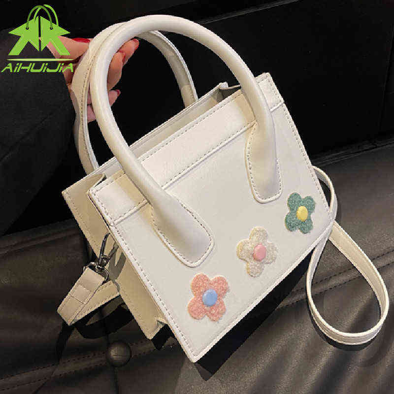 

Shopping Bags Cute Solid Color Pu Leather Shoulder Bag for Women New Hit Simple Wild Handbags Fashion Female Travel Crossbody Square 220323, Black