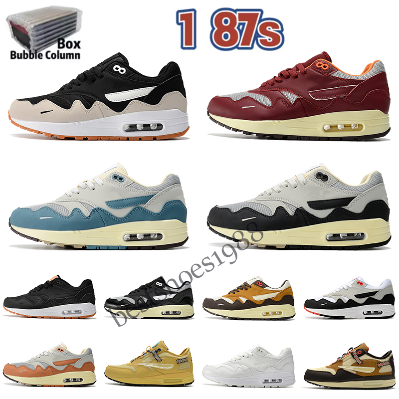 Patta x Nike Air Max 1 87 Chaussures de course pour hommes 87 Anniversaire 1 Piet Parra Sneakers 1 Deluxe Natermelon Chaussures Designer Sports T