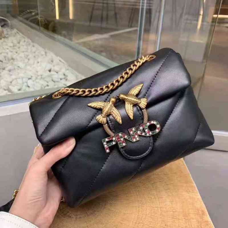 

pinkoos designer bags Swallow new spring and summer pillow drill buckle single shoulder slant chain bird women's yzl, White