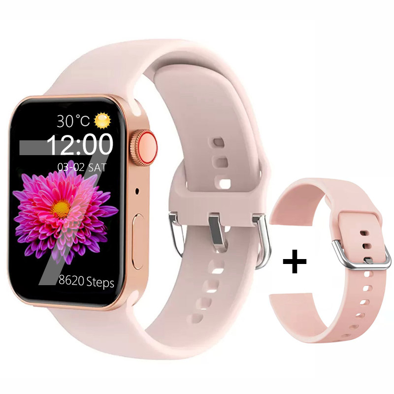 

2022 Smart Watch Series 7 Men Women 1.75 inch 44mm Bluetooth Call Custom Face Wristband Heart Rate P7 Smartwatch IWO Fitness Tracker PK T500 W26 For Android iOS Watches