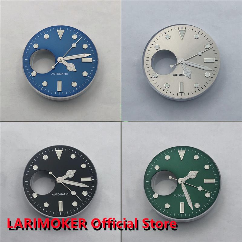

Repair Tools & Kits LARIMOKER 29mm Black Green Blue Gray Luminous Dial And Watch A Pointer Fit NH38 Movement Mechanical Watches Accessories