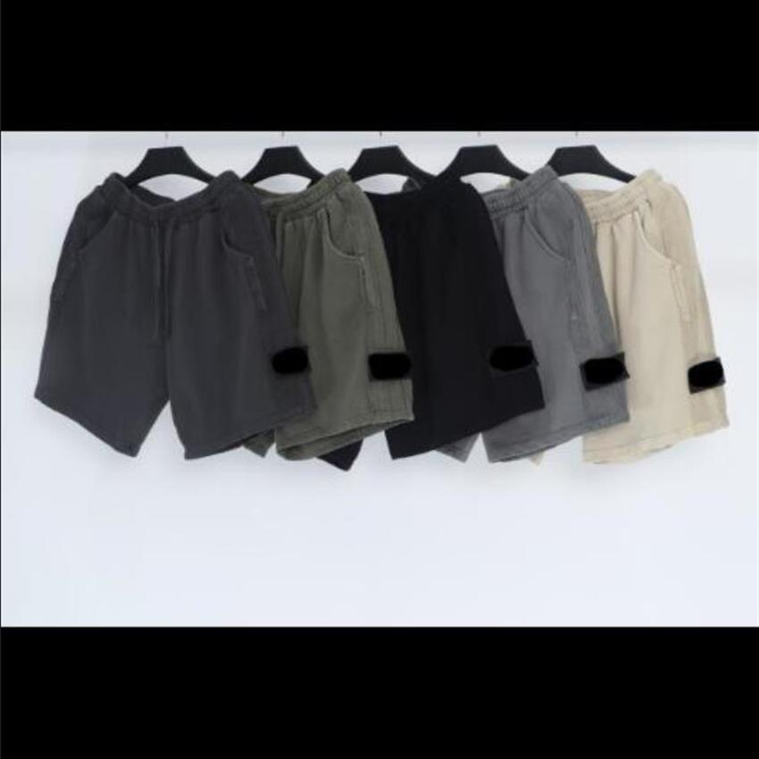 

Designer short pant womens mens shorts stone oversize size loose men beach sportwear ess summer knee length relaxed letter elastic241R