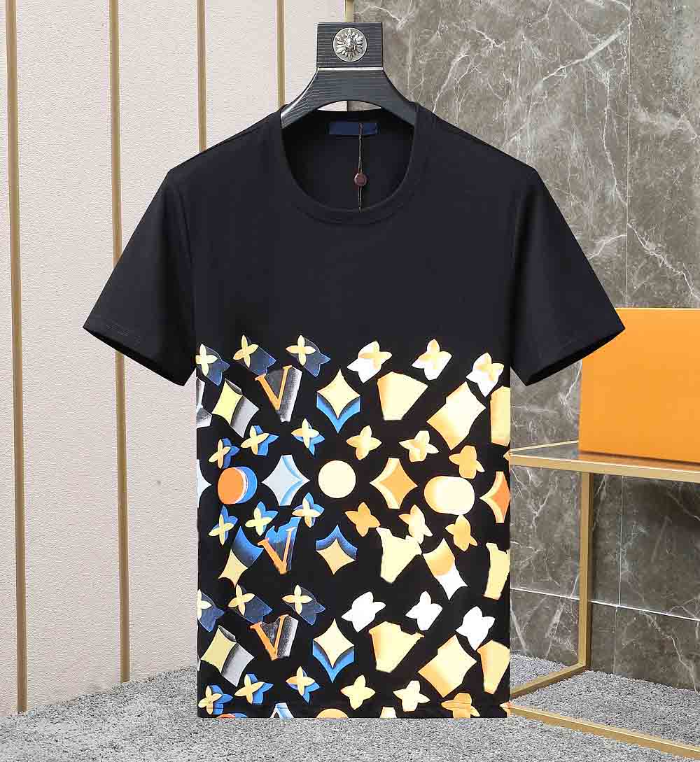 

Fashion Mens Designer T Shirt High Quality Womens Letter Print Short Sleeve Round Neck Cotton Tees Polo Size -3XL, 14