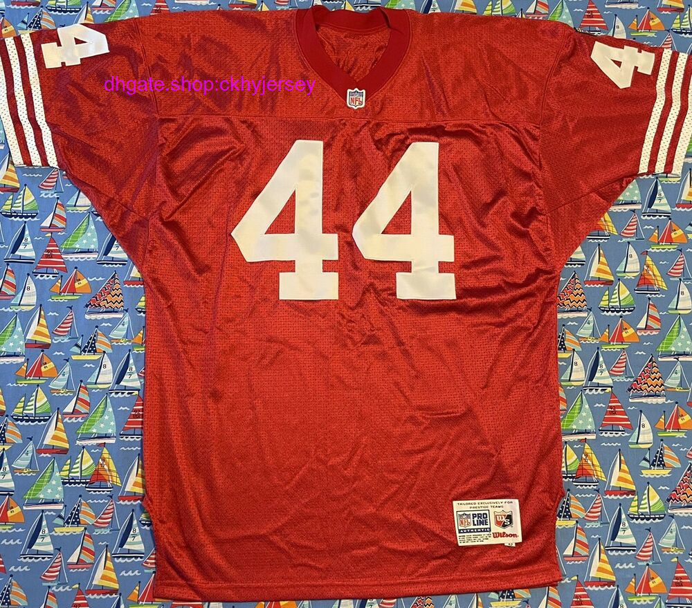 

Cheap Rare Vintage Wilson Pro Line Tom Rathman Football Jersey Mens Kids Stitched Throwback Jerseys, Same as picture