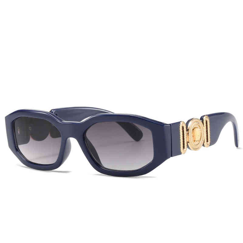 Nouvelles marques de lunettes de soleil personnalisées Head designer pour femmes hommes medusa Irregular Small Frame Men's and Women's Sun glasse