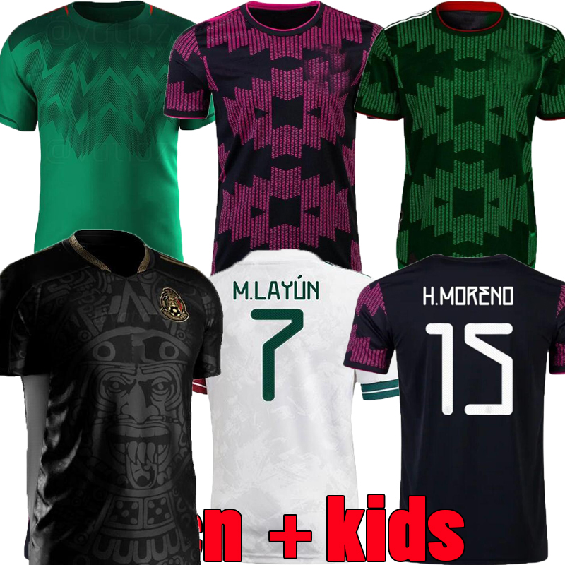 

2021 2022 2023 Mexico soccer jerseys Camisetas 21 22 23 CHICHARITO LOZANO Tecatito E. Álvarez A. Vega RAUL National team football shirt men +  kit, 2018