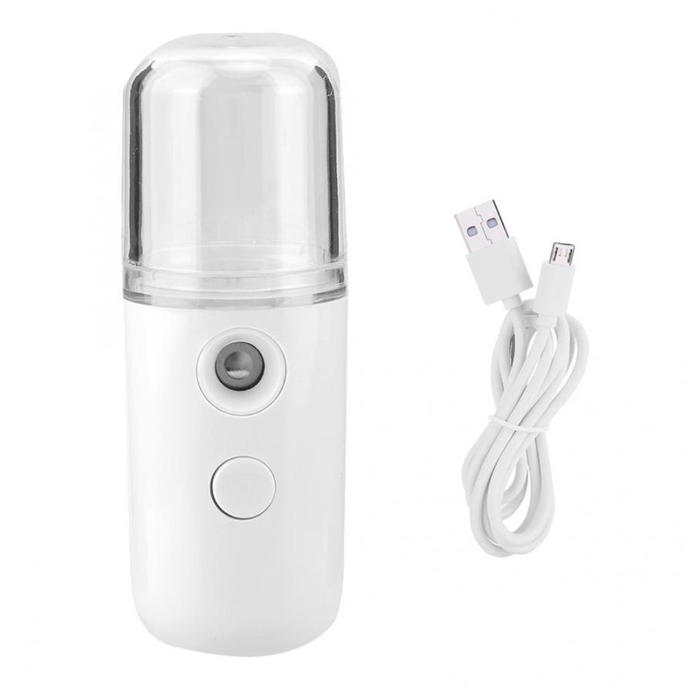 

Mini Facial Steamer Face Nano Mister Electronic Vaporizer Cooling Water Portable USB Rechargable Nebulizer Face Mist Sprayer