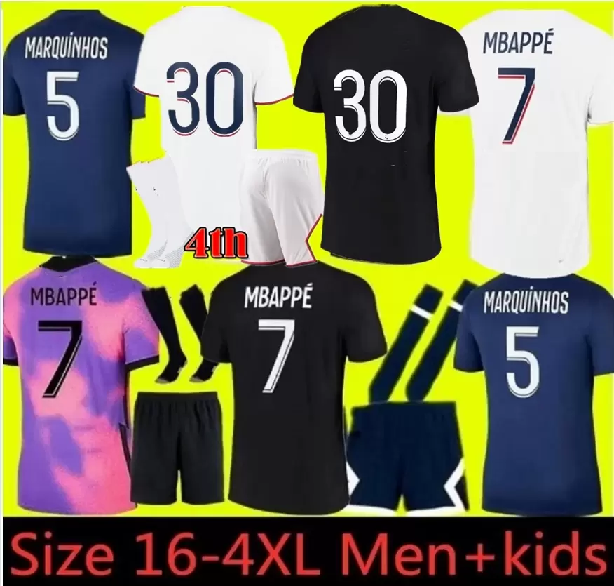 

adults and kids 21 22 PSGs MBAPPE soccer oga116 jerseys DI MARIA WIJNALDUM SERGIO RAMOS HAKIMI fourth Maillots de football kit ICARDI VERRATTI third 4TH shir 2222, Other model contact with us