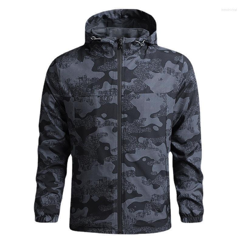 

Men's Trench Coats Mens Fashion Thin Casual Outdoor Mountaineering Wear Spring And Autumn Sports Hooded Jacket Windbreaker Coat MenMen's Ken, Blue