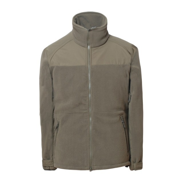 

Breathable Keep warm Cold protection Abrasion resistant tall collar tactical softshell jacket hunting Polar fleece Polyester material Outdoor top sports, Khaki