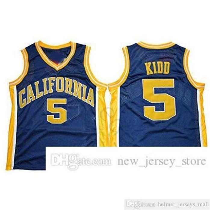 

Sjzl98 NCAA California Golden Bears College #5 Jason Kidd Basketball Jersey Vintage Navy Blue Stitched Jason Kidd University Jerseys Shirts S-XXXL