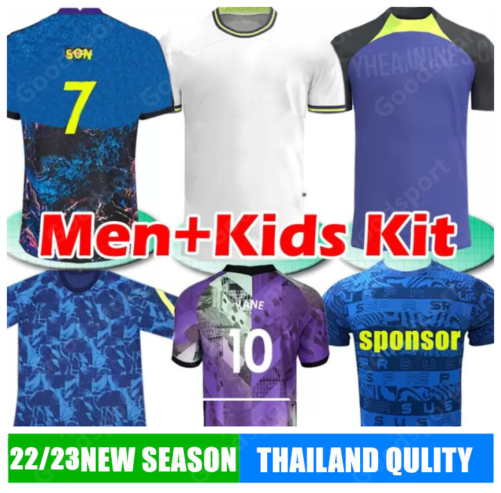 

2223 DELE SON LUCAS Soccer Jerseys HAM BALE KANE HOJBJERG BERGWIJN LO CELSO 2022 men kids kit football shirts training calcio, 22-23 away kids kits