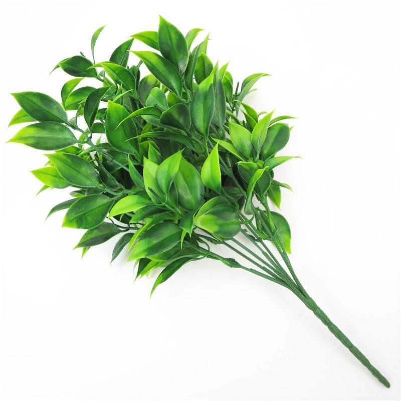 

Decorative Flowers & Wreaths 7 Forks/Bouquet 35 Leaves 34cm Artificial Orange Leaf Simulation Plants Home Balcony Garden Landscape Decoratio, As pic