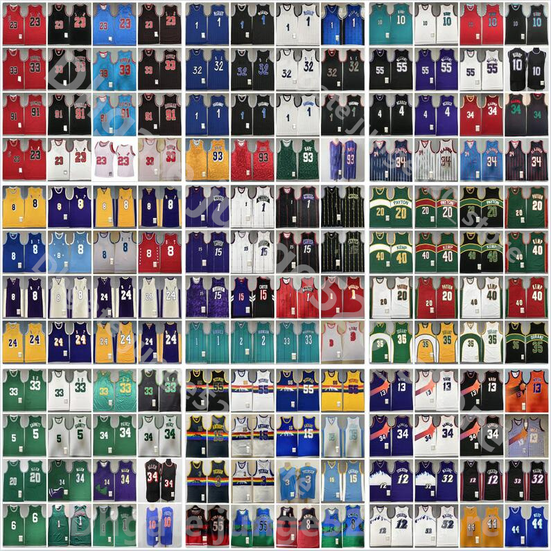 

Mitchell Ness Retro Basketball Jersey Johnson Jerry West Wilt Chamberlain Reeves Alonzo Mourning Tyrone Bogues Isiah Thomas Penny Hardaway Stephen Curry Iverson, As picture 9