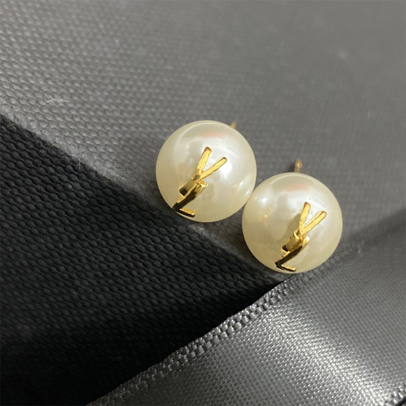 

Designer S925 Silver Needle Earrings For Women Luxurys Designers Pearl Earring Gold Stud Earrings For Gift Wedding Designer Jewerlry