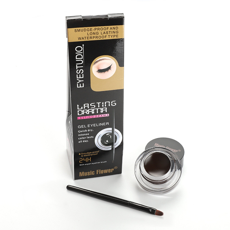 

Music Flower makeup eyeliner lasting waterproof sweat-proof and not smudged eyeliner, Mix you remark colour