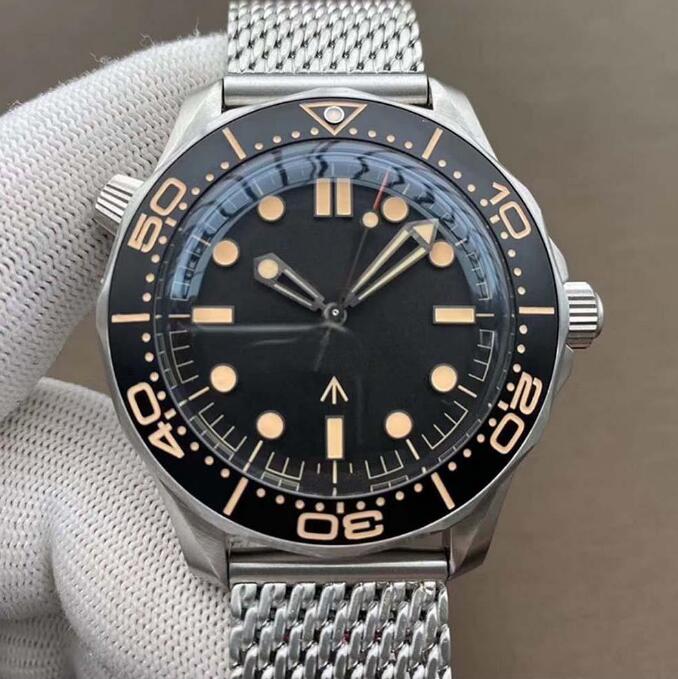 

U1 Ceramic Bezel WATCH 42mm No Time to Die Men Orologio Sapphire Mens Watches Automatic Movement Mechanical Montre de luxe Watch James bond 007, Water proof 50m