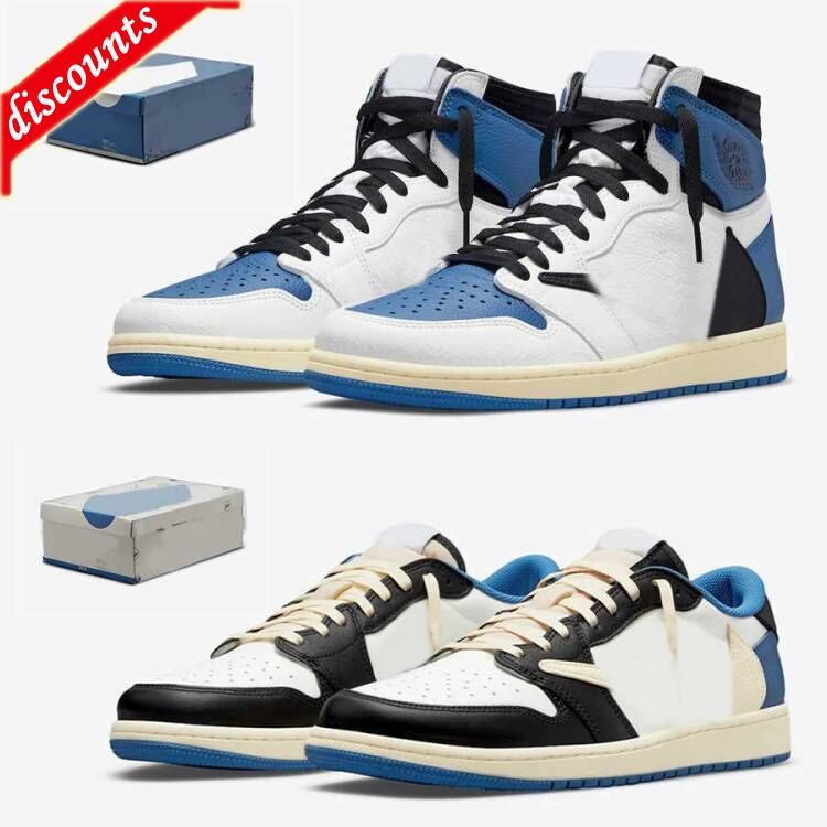 

Sandals Sandals Fragments 1 Blue High TS Cactus Jack Suede Basketball Shoes Retrosneaker Men Women 1s LOW SP Jack Dark Mocha Sports Sneakers With Plastic..11, Color-4