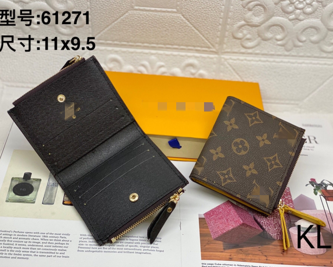 

Paris plaid style Louiseity Viutonity mens wallet fashion men purse special canvas multiple short small bifold wallet with box GGs LOUISS VU