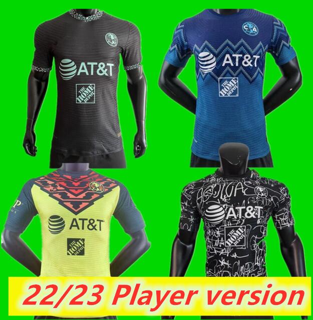 

Player version 2022 2023 Liga MX Club America 2021 2022 Soccer Jerseys R.MARTlNEZ HENRY home away 3rd training vest 21 22 23 football men, 21-22 third