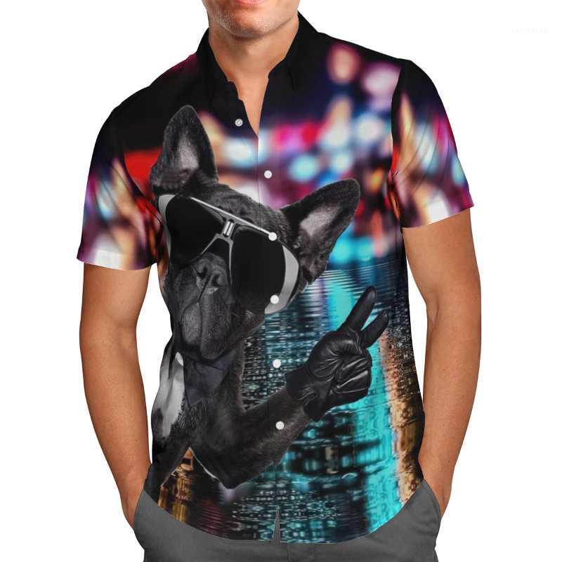

Men' Casual Shirts Handsome Puppy 3D Hawaii Shirt 2022 Summer Breathable Short Sleeve Streetwear Oversized 5XL, Shirt 17