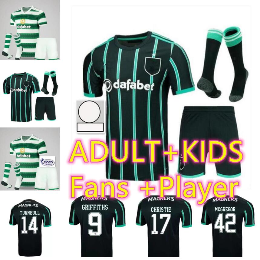 

player fans 22 23 Celtic fc Soccer Jersey HOME away 2022 2023 KYOGO ABADA AJETI Giakoumakis Daizen Carter-Vickers FORREST TURNBULL JOTA Football Shirt men Kids KIT