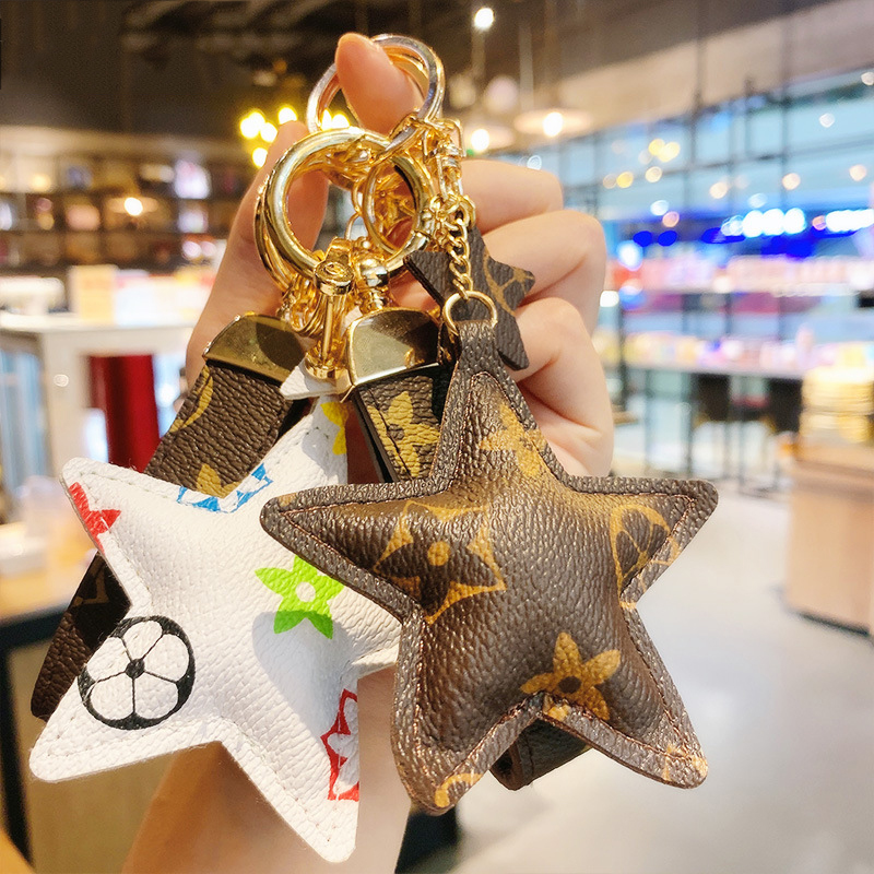 

New designer favor flower keychain car key pendant creative key bag accessories pendants couple gift wholesale