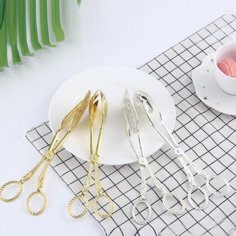 

Party Decoration Metal Gold Silver Color Biscuit Clips, Salad Cake Clips