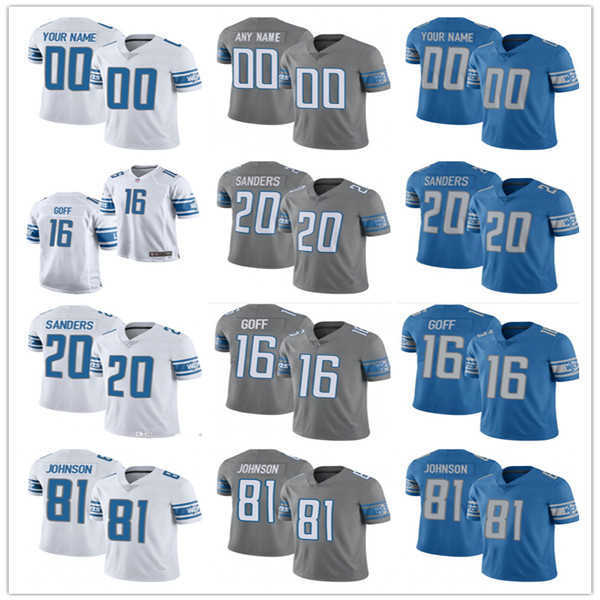 

custom Detroit''Lions''men 58 Penei Sewell 14 Amon-Ra St. Brown 20 Barry Sanders 16 Jared Goff 32 D'Andre Swift 88 T.J. Hockenson, Colour