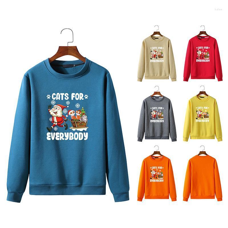 

Men's Hoodies & Sweatshirts Winter Fashion Christmas Series Printed Sweater Men's Round Neck Pullover Casual SweaterMen's, White