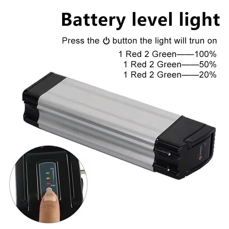 

E-Bike Battery 48v 13ah Lithium-Ion Silverfish Case 48volt Li-ion Silver Fish E-bike Batteries Pack 18ah 27ah