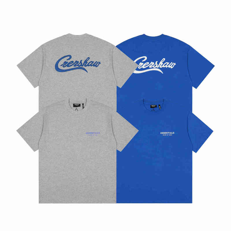 Fashion Essentials Designer Couples t shirts Fog Double Thread Charity Joint Name Tmc High Street Embroidery Short Sleeve Men's and Women�