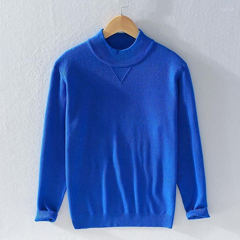 

Men's Sweaters Arrival Long Sleeve Italy Brand Sweater Men Fashion Casual For Trendy Comfortable Mens Chandail SvetrMen's Olga22, Black