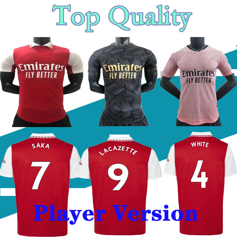 

22 23 Player version SAKA jerseyS Gunners ARsen THOMAS WILLIAN NICOLAS TIERNEY SMITH ROWE 2023 soccer football shirt, Player version 6